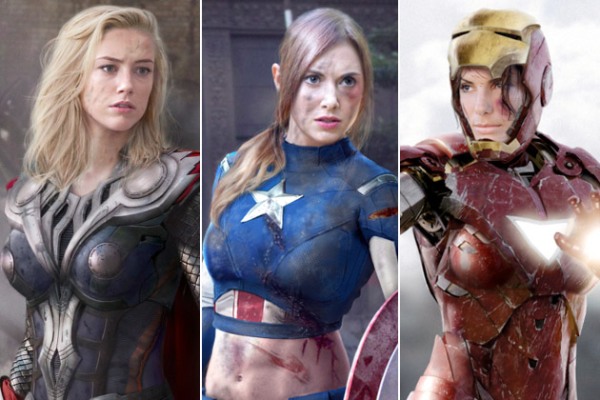 The Avengers as Women